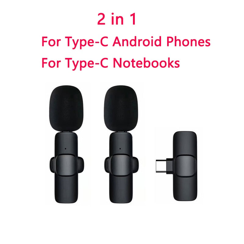 Wireless Lavalier Microphone for Type-C/iPhone