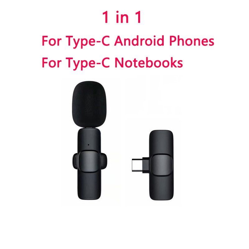 Wireless Lavalier Microphone for Type-C/iPhone