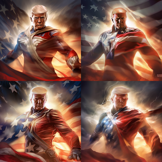 Heroic Trump Wallpaper Art