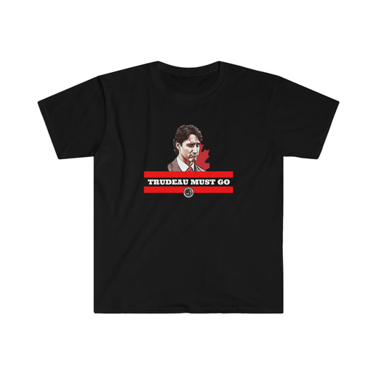 Trudeau Must Go Sorted Color Unisex Softstyle T-Shirt