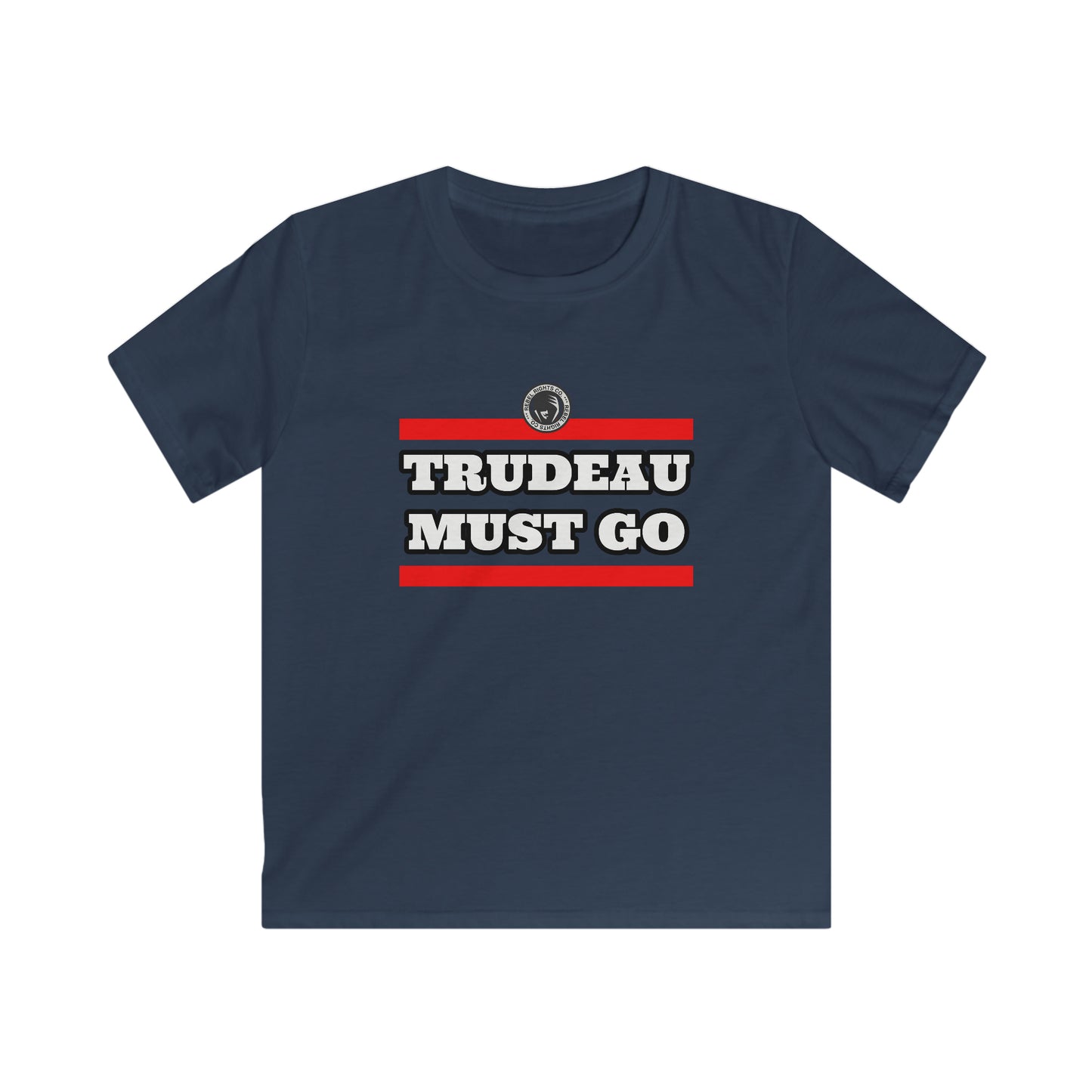 Trudeau Must Go Kids Softstyle Tee