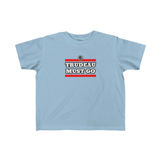 Trudeau Must Go Kid's Fine Jersey Tee