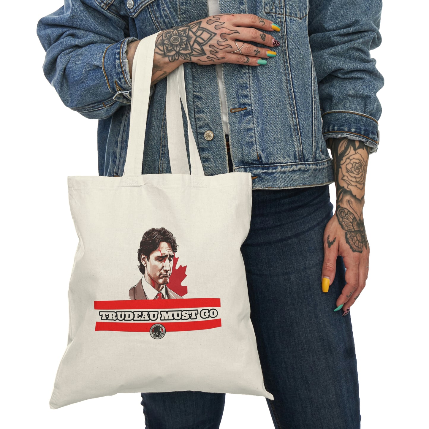 Trudeau Must Go Natural Tote Bag