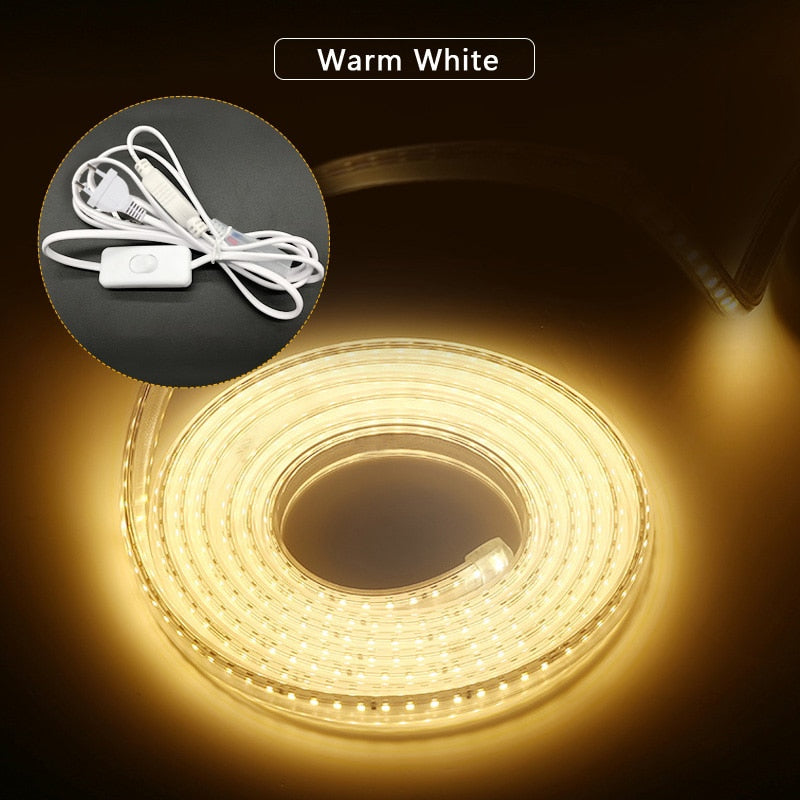 Waterproof 220V LED Strip White