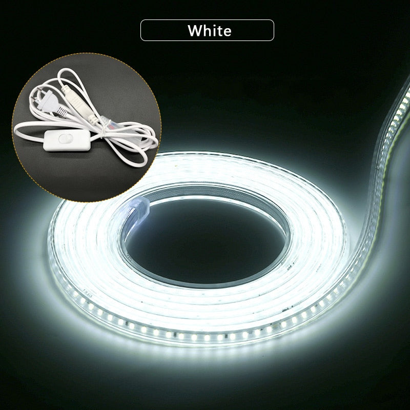 Waterproof 220V LED Strip White