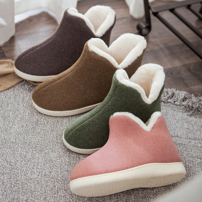 Women Plush Indoor Slippers