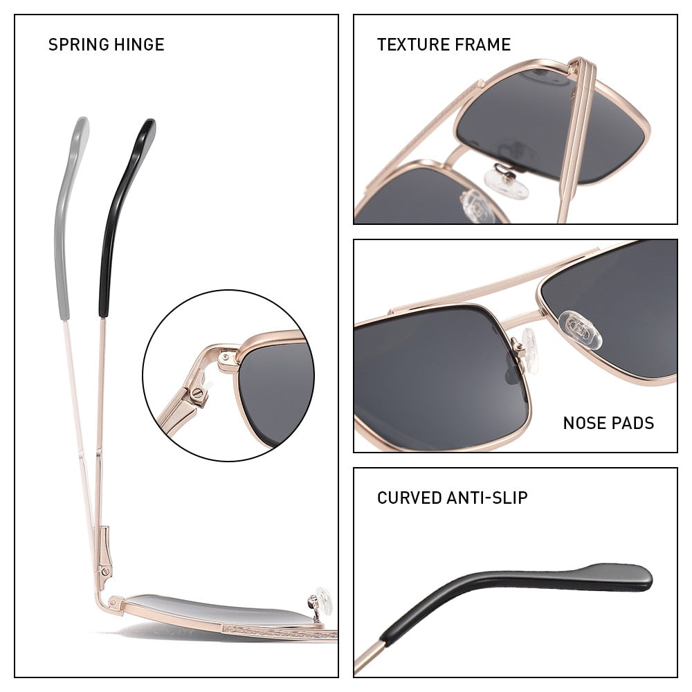 Men Stainless Steel Sunglasses