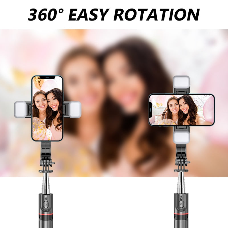 Selfie Stick Extendable Tripod Stainless Steel Core 45"