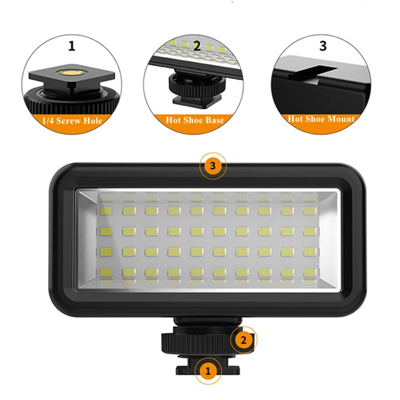 Waterproof LED Flash Light For Gopro Hero