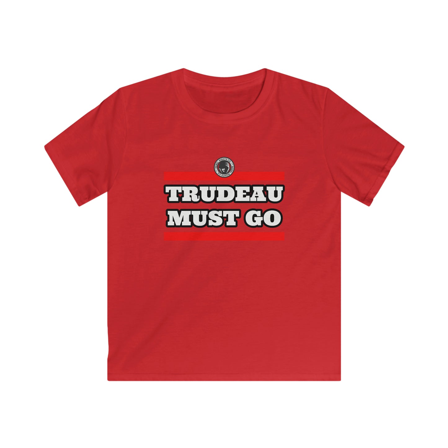 Trudeau Must Go Kids Softstyle Tee