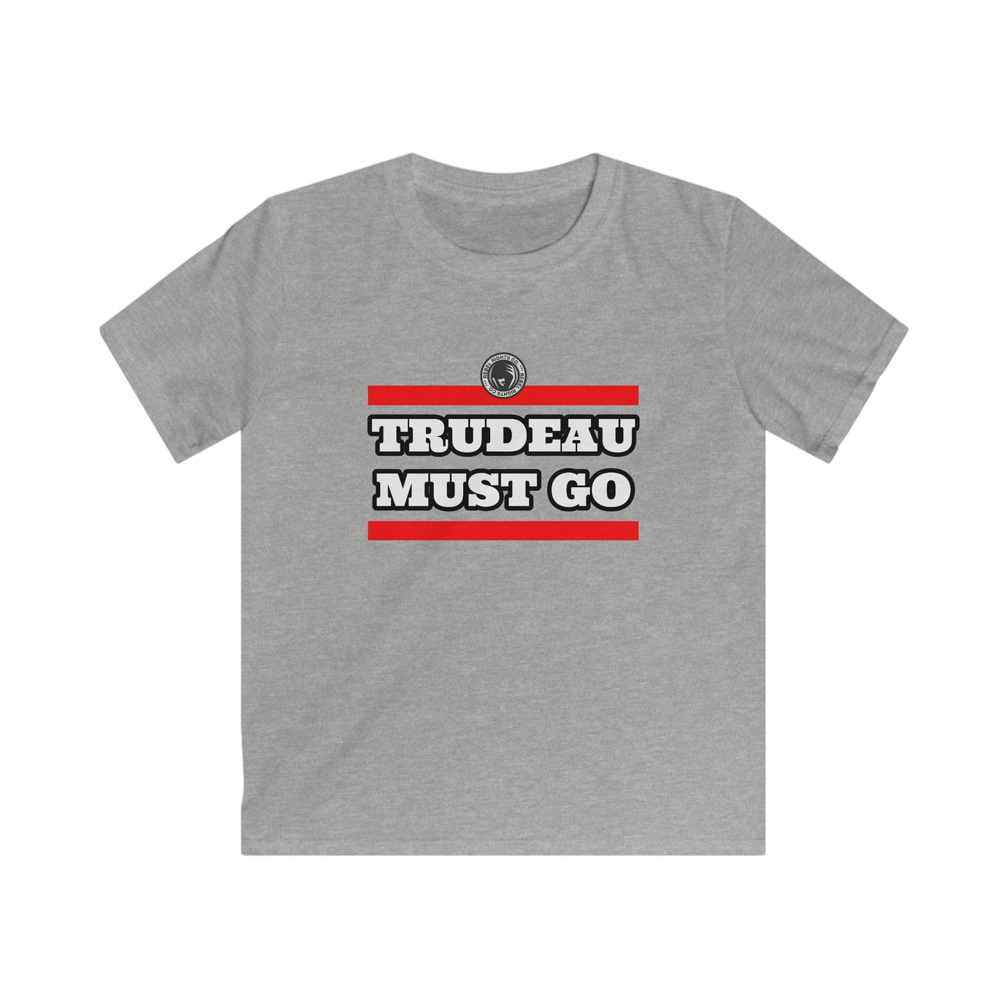 Trudeau Must Go Kids Softstyle Tee