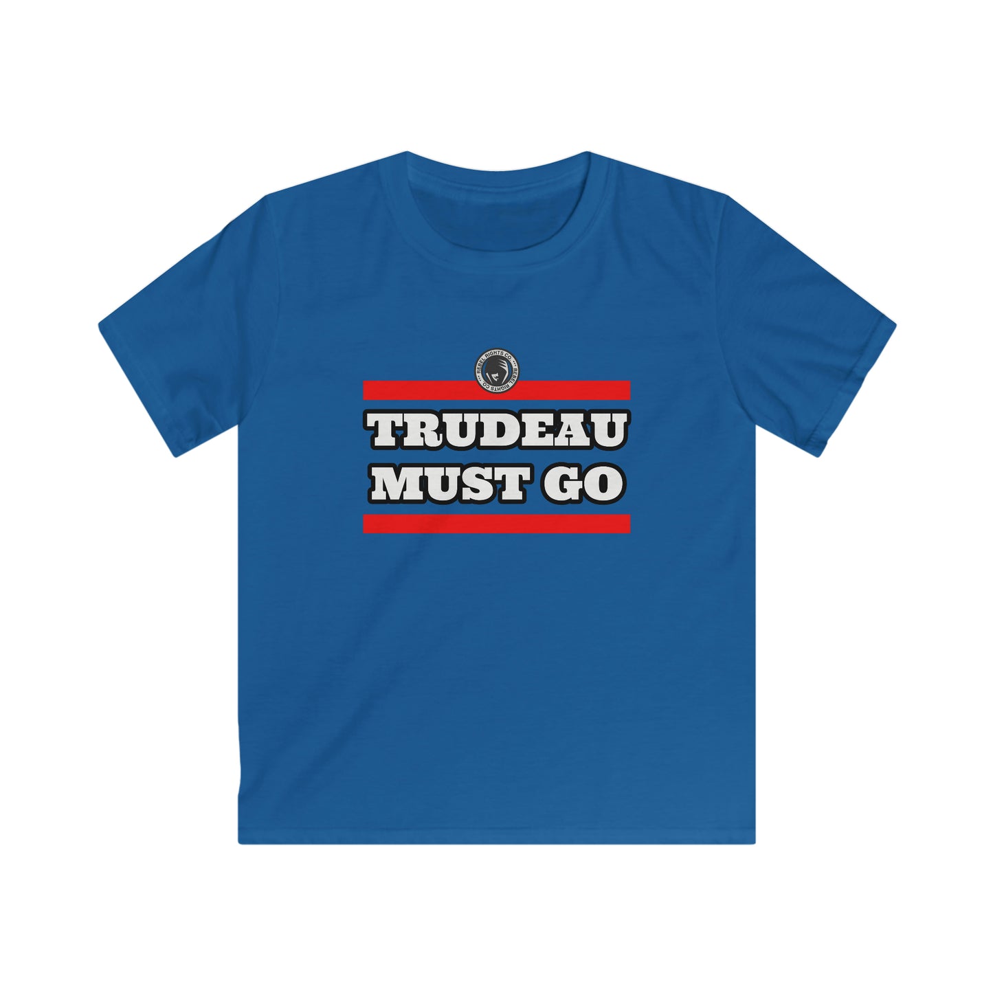 Trudeau Must Go Kids Softstyle Tee